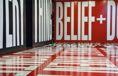 Belief + Doubt by Barbara Kruger, Hirshhorn Museum. National Mall, Washington D.C.